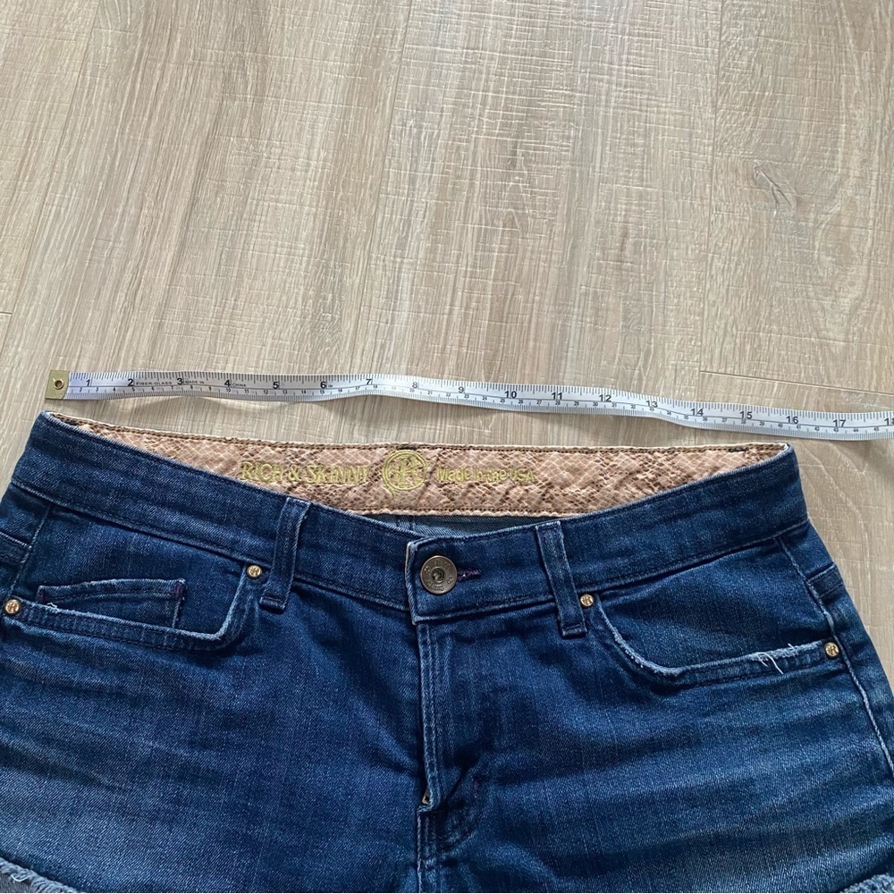 Rich & Skinny Denim Jean Shorts Sz 27 - Picture 2 of 10